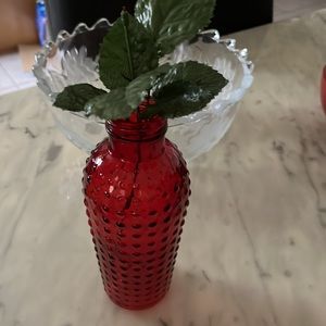 Vintage Jadots DPS  glass Vase